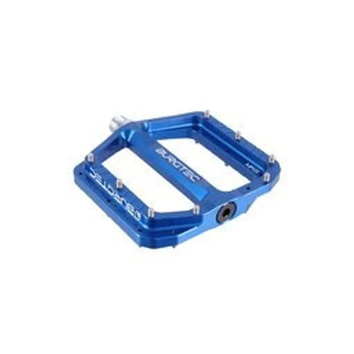 Burgtec Penthouse MK5 Pedals, CrMo - Deep Blue (Bicycle Pedals) – studio product photo