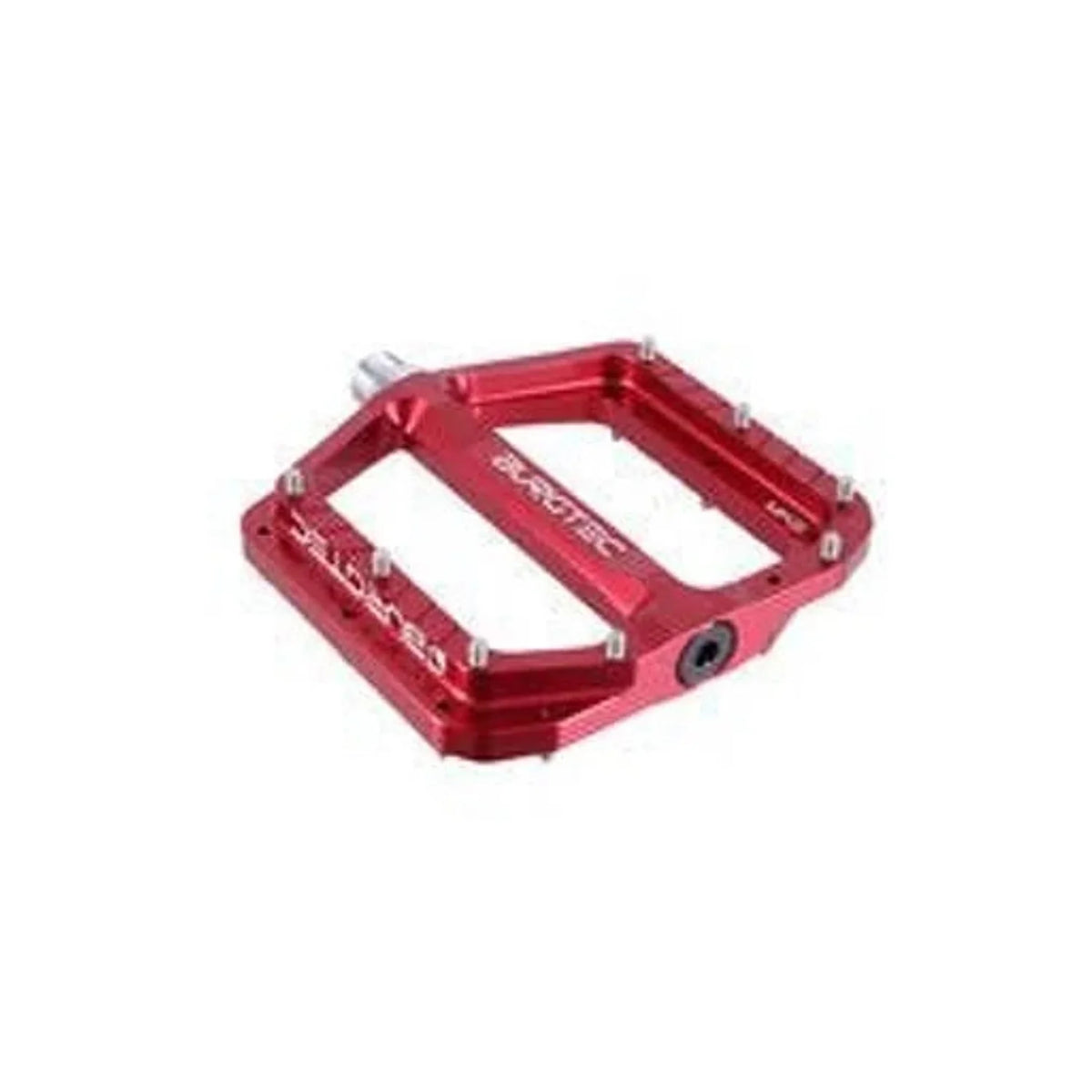 Burgtec Penthouse MK5 Pedals, CrMo - Red (Bicycle Pedals) – studio product photo