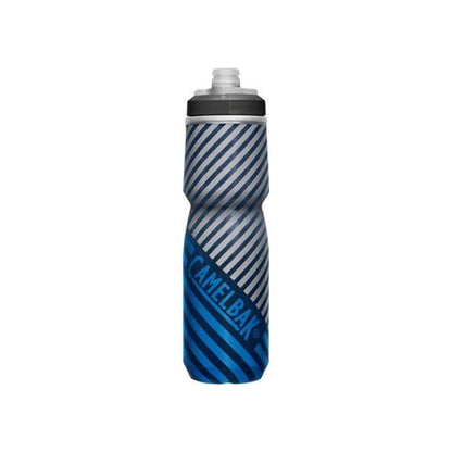 Camelbak Podium Chill OD Water Bottle - Insulated, 24oz, Navy Stripe (Water Bottles) – front profile