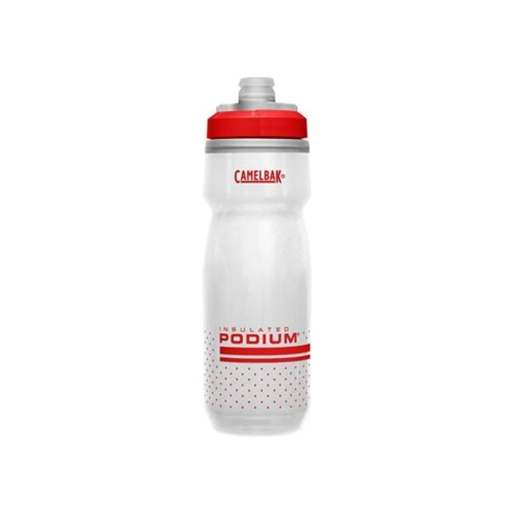Camelbak Podium Chill Water Bottle - 21oz, Fiery Red/White (Water Bottles) – studio product photo