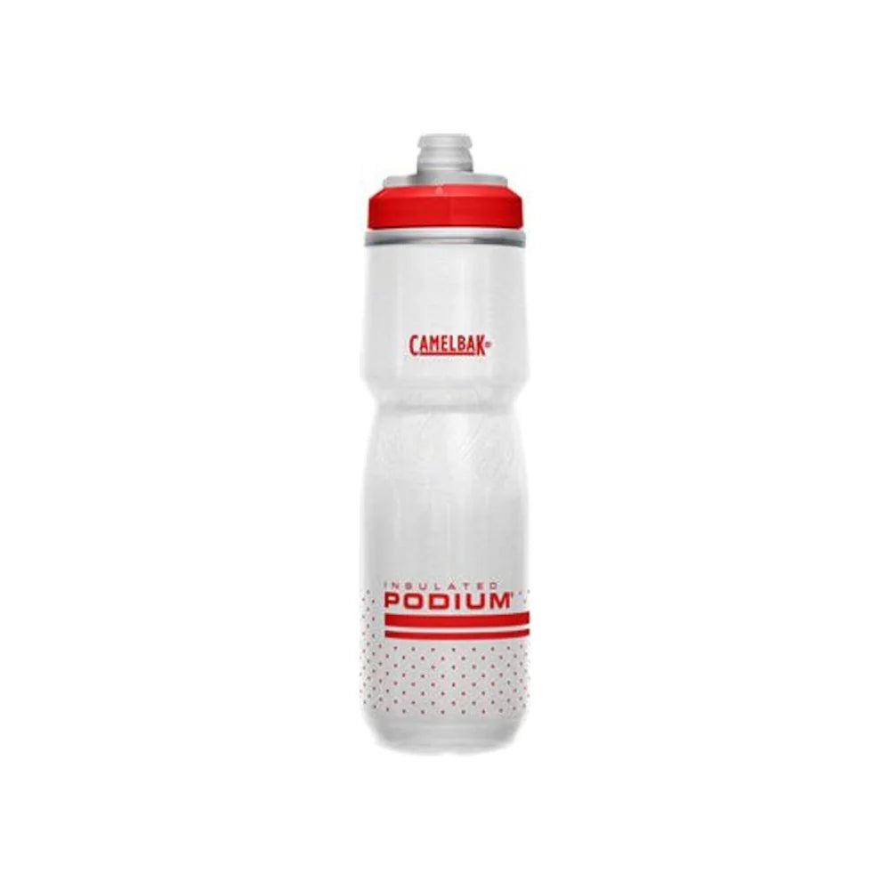 Camelbak Podium Chill Water Bottle - 24oz, Fiery Red/White (Water Bottles) – studio product photo