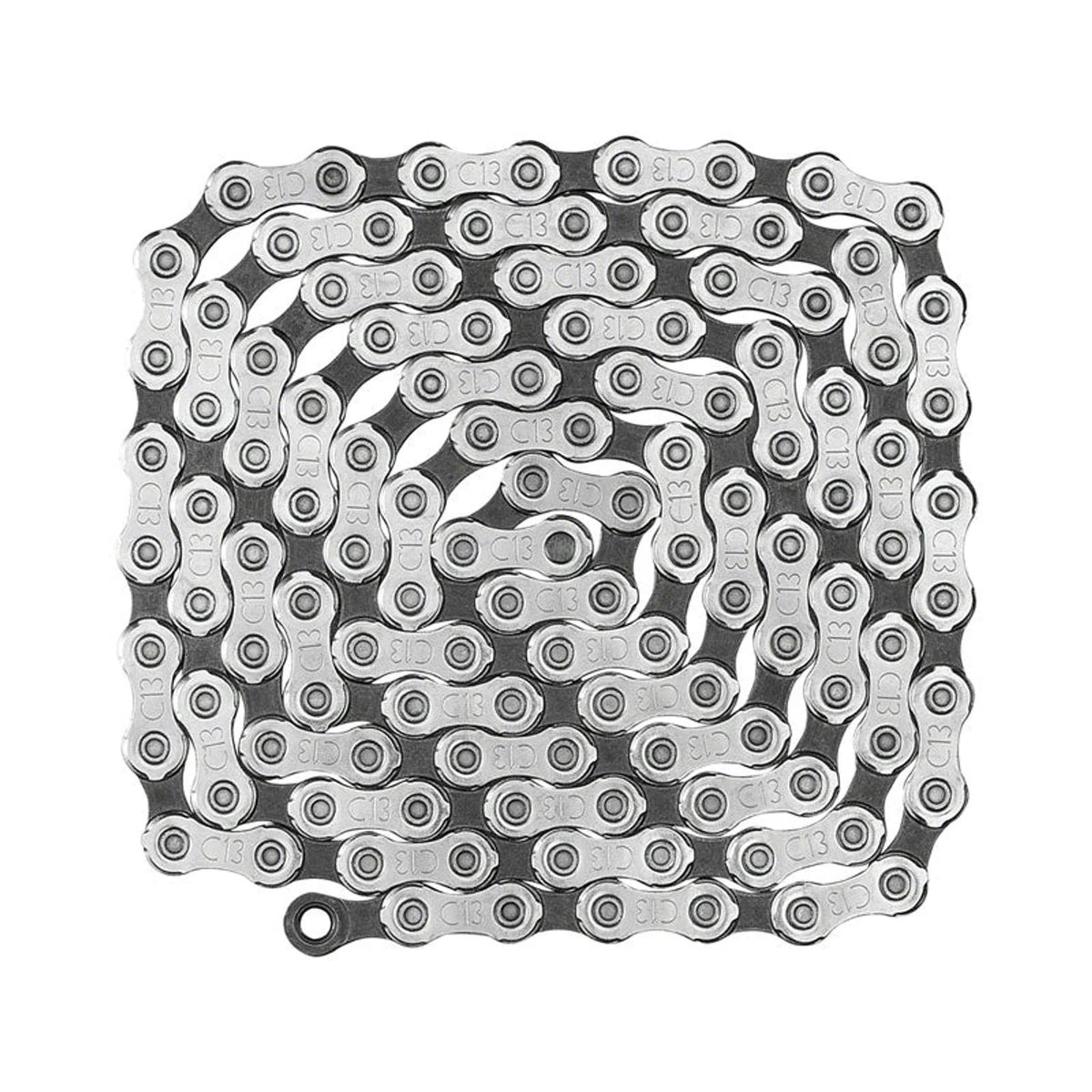 Campagnolo EKAR Chain - 13-Speed, 117 Links, Silver, With C-Link (Bicycle Chains) – front profile
