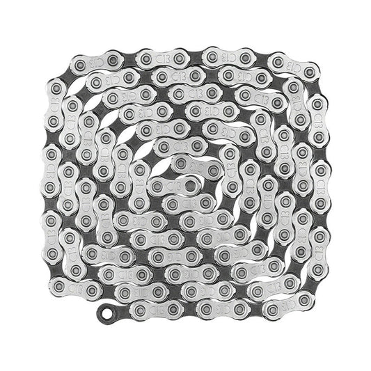 Campagnolo EKAR Chain - 13-Speed, 117 Links, Silver, With C-Link (Bicycle Chains) – front profile