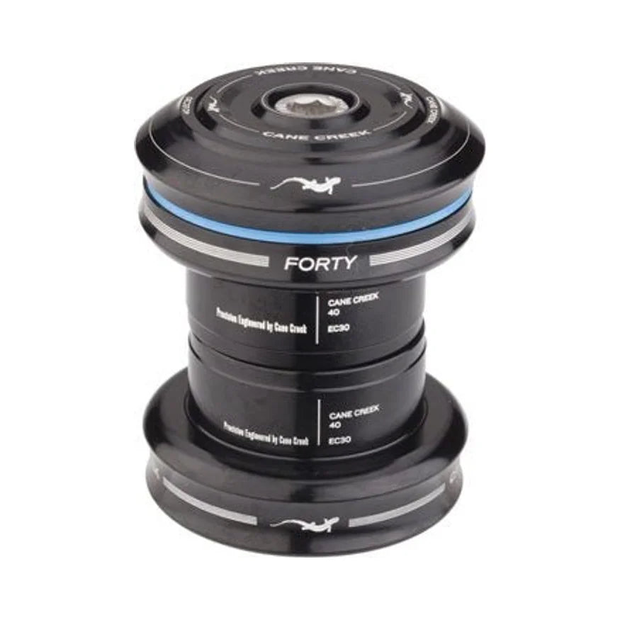 Cane Creek 40 EC30/25.4 / EC30/26 Headset 1" Straight Steerer Black (Bicycle Headsets) – studio product photo