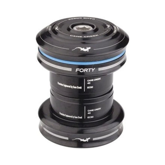 Cane Creek 40 EC30/25.4 / EC30/26 Headset 1" Straight Steerer Black (Bicycle Headsets) – studio product photo