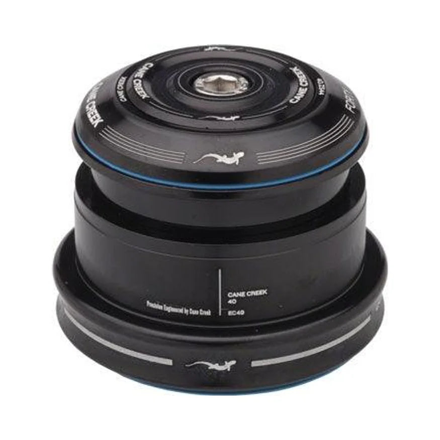 Cane Creek 40 ZS44/28.6 / EC49/40 Tapered Headset, Tapered Steerer Black (Bicycle Headsets) – studio product photo