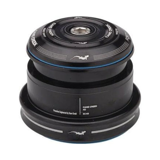 Cane Creek 40 ZS44/28.6 / EC49/40 Tapered Headset, Tapered Steerer Black (Bicycle Headsets) – studio product photo