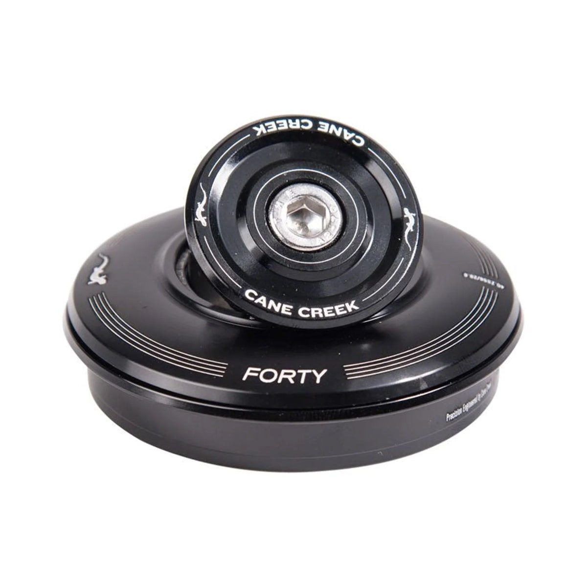 Cane Creek 40 ZS56/28.6 Complete Headset - Includes Upper and Lower, Black (Bicycle Headsets) – front profile