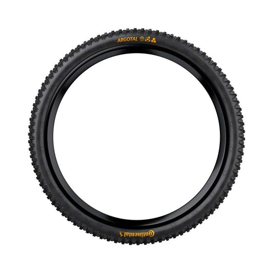 Continental Argotal Tire - 27.5 x 2.40, Tubeless, Folding, Black, Soft, Downhill Casing, E25 (Bicycle Tires) – detail angle