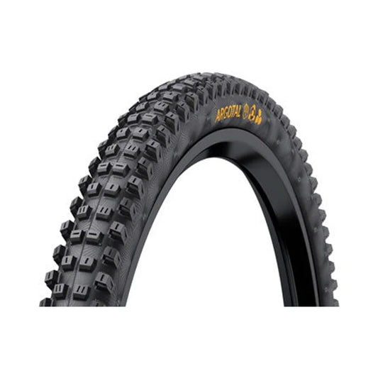 Continental Argotal Tire - 27.5 x 2.40, Tubeless, Folding, Black, Soft, Downhill Casing, E25 (Bicycle Tires) – front profile