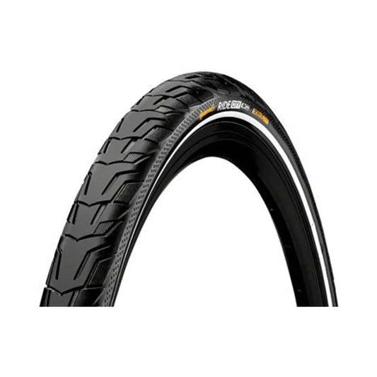 Continental Ride City Tire - 26 x 1.75, Clincher, Wire, Black/Reflex, ExtraPuncture Belt, E25 (Bicycle Tires) – front profile