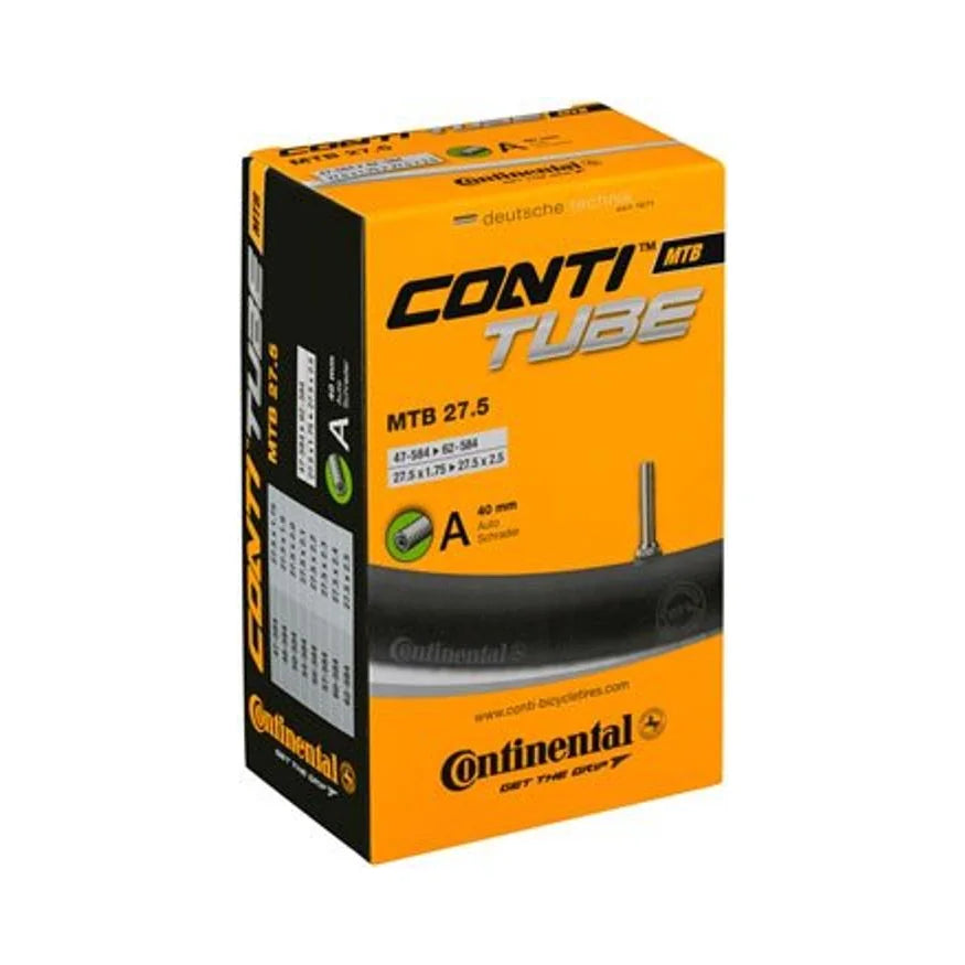 Continental Standard Tube - 27.5 x 1.75 - 2.5, 40mm Schrader Valve (Bicycle Tubes) – studio product photo