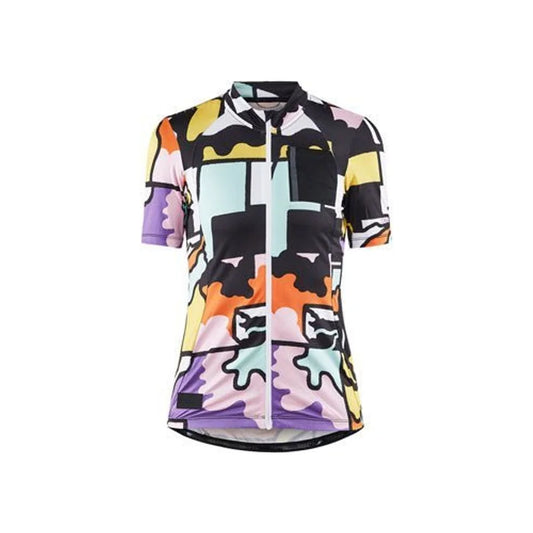 Craft ADV Bike Offroad Jersey - Short Sleeve, Multi/Gum, Women's (Cycling Jerseys) – studio product photo