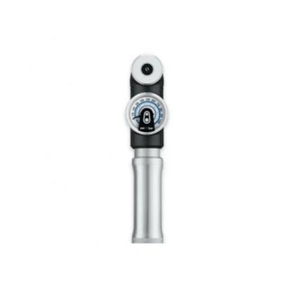 Crank Brothers Sterling SG Premium Short Frame Pump with Gauge: Silver (Bicycle Pumps) – showcase image