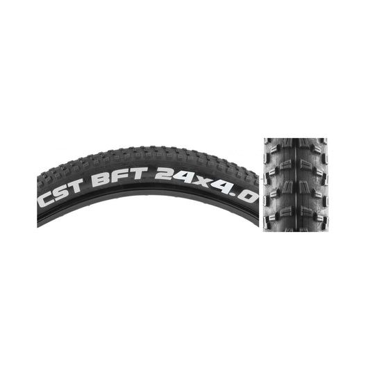 CST BFT+ 24x4.0 Wire Bead Tire (Bicycle Tires) – studio product photo