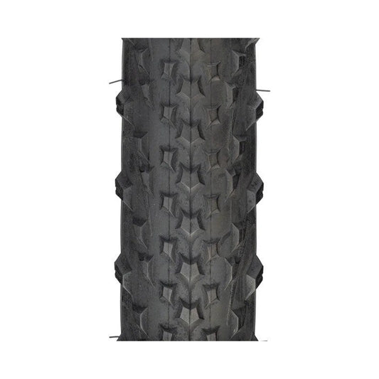 CST Fringe Tire - 20 x 2.8, Clincher, Wire, Black (Bicycle Tires) – front profile