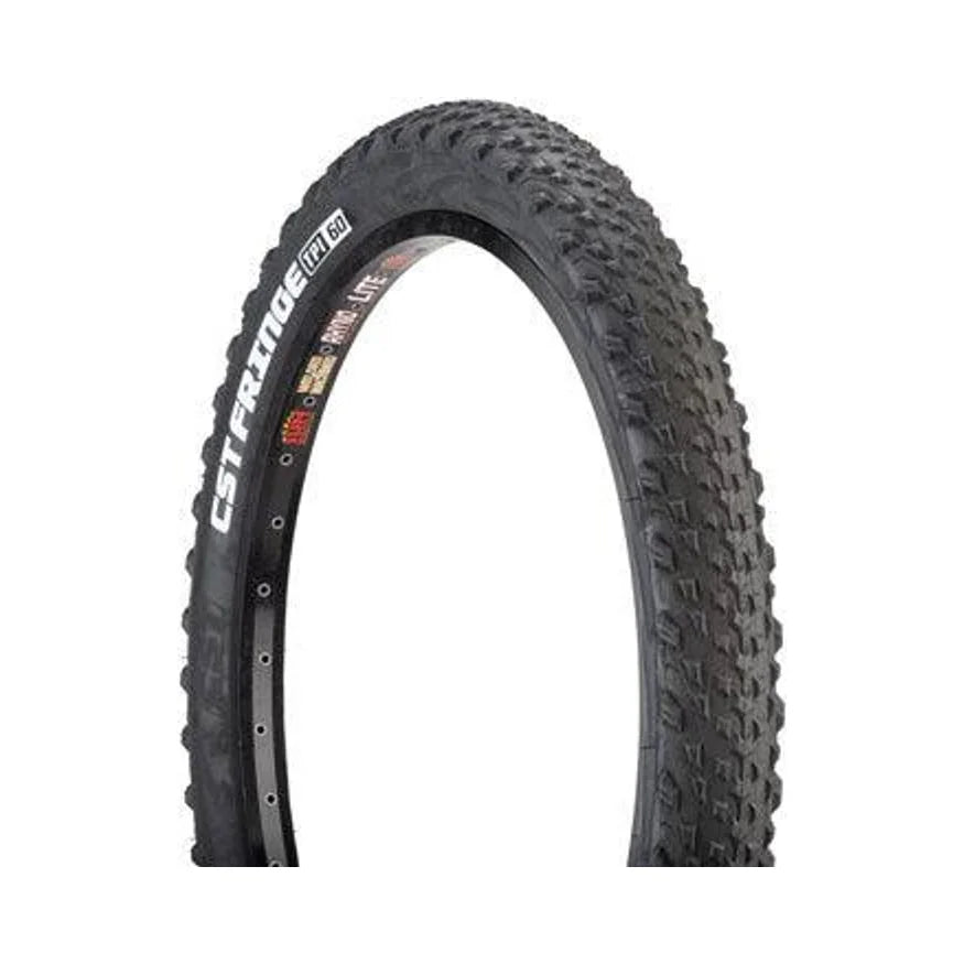 CST Fringe Tire - 20 x 2.8, Clincher, Wire, Black (Bicycle Tires) – showcase image