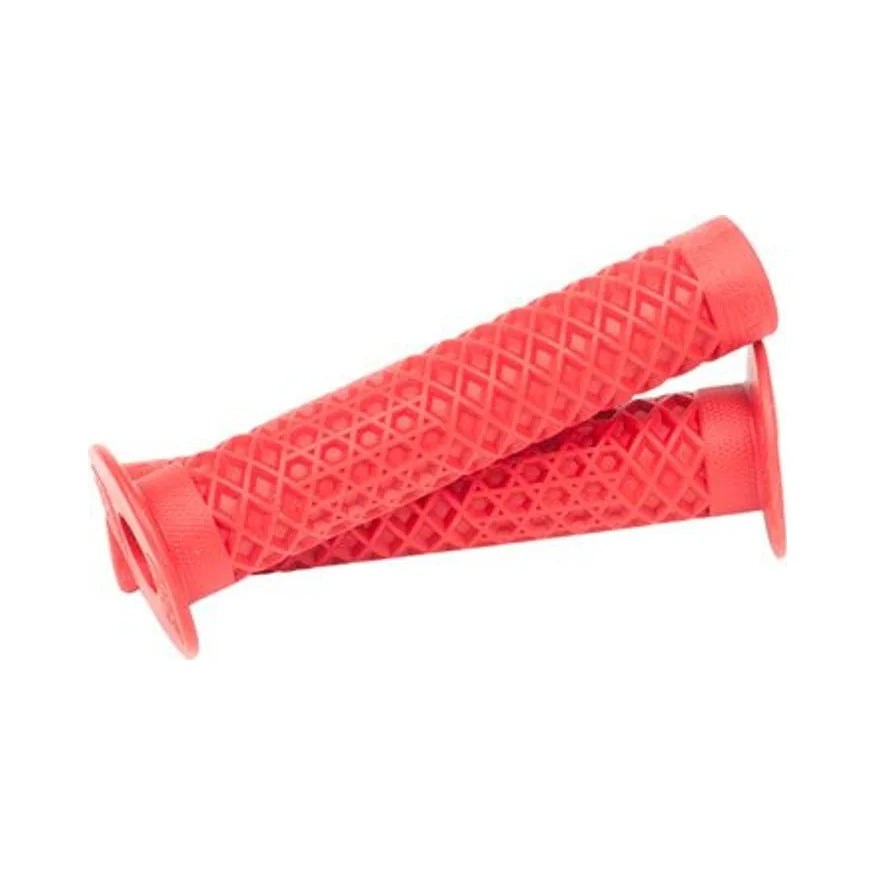 Cult x Vans Grips - Red, Flange (Bicycle Handlebar Grips) – studio product photo