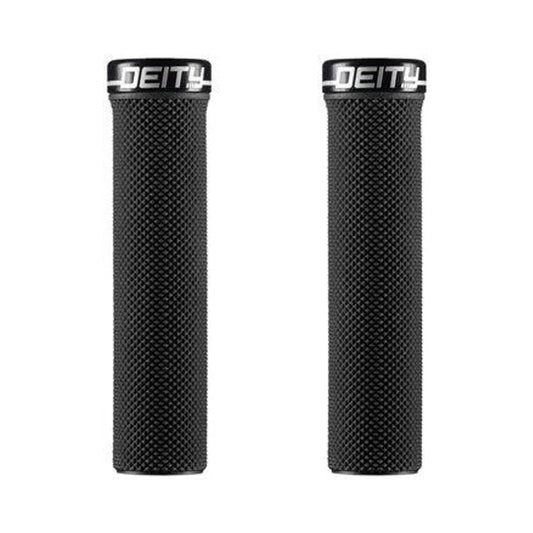 DEITY Slimfit Grip - Black (Bicycle Handlebar Grips) – studio product photo