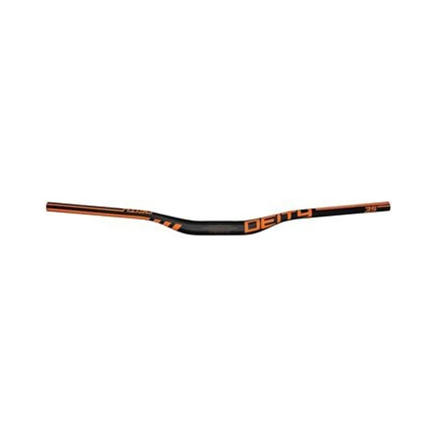 DEITY Speedway 35 Handlebar - Carbon, 30mm Rise, 810mm Width, 35mm Clamp, Orange (Bicycle Handlebars) – studio product photo