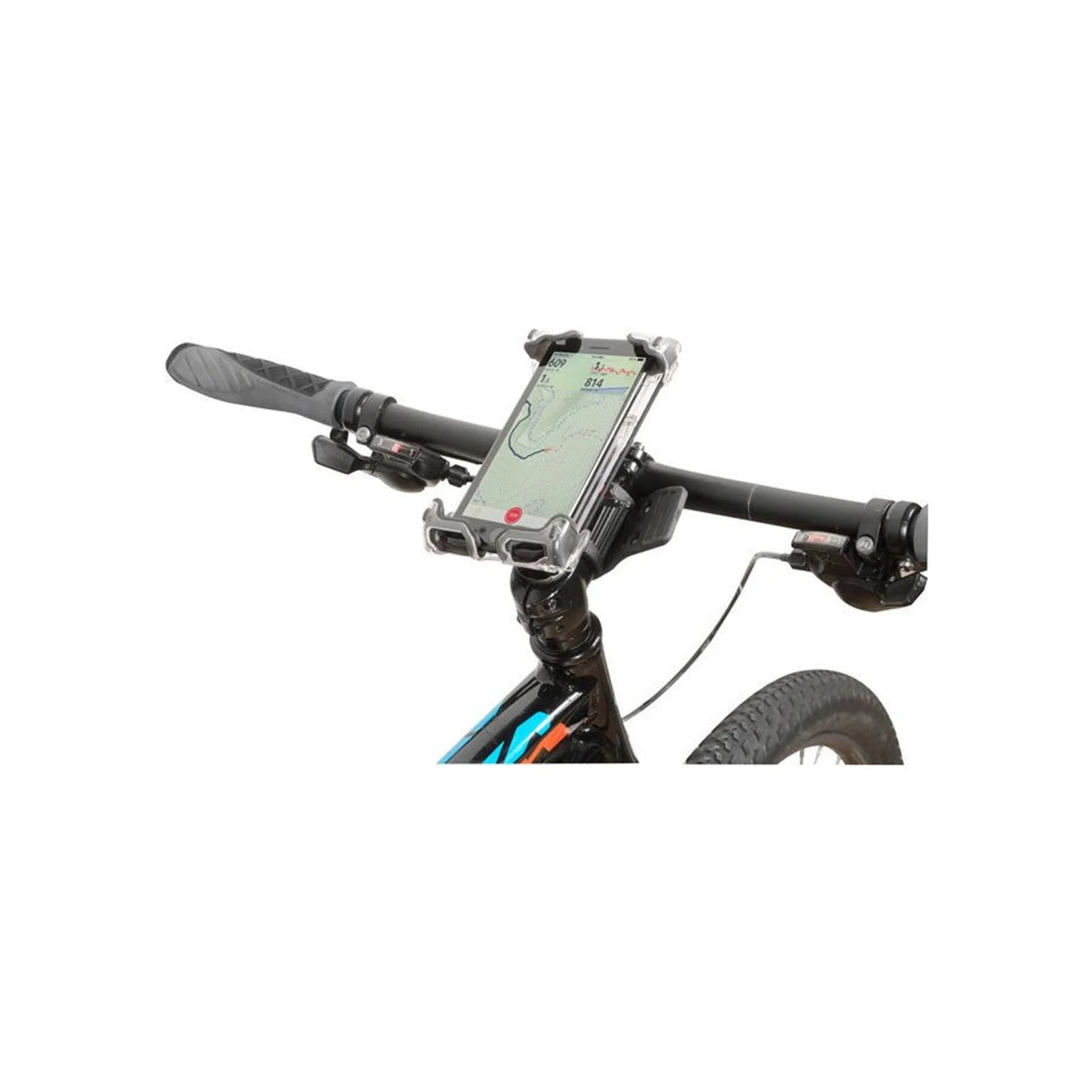 Delta Hefty Holder Plus Smartphone Bike Mount - Clear Gray (Phone Bag and Holder) – front profile