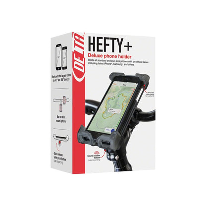 Delta Hefty Holder Plus Smartphone Bike Mount - Clear Gray (Phone Bag and Holder) – product view