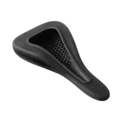 Delta Delta HexAir Saddle Cover, Large - Black (Bicycle Saddles) – front profile