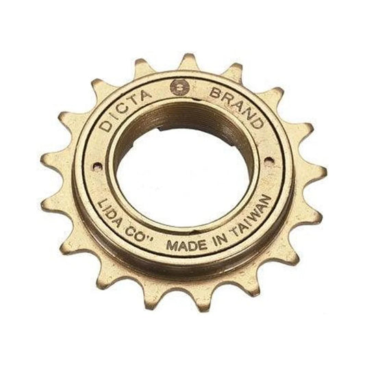 Dicta Standard BMX Freewheel - 16t, Gold (Bicycle Cassettes & Freewheels) – studio product photo