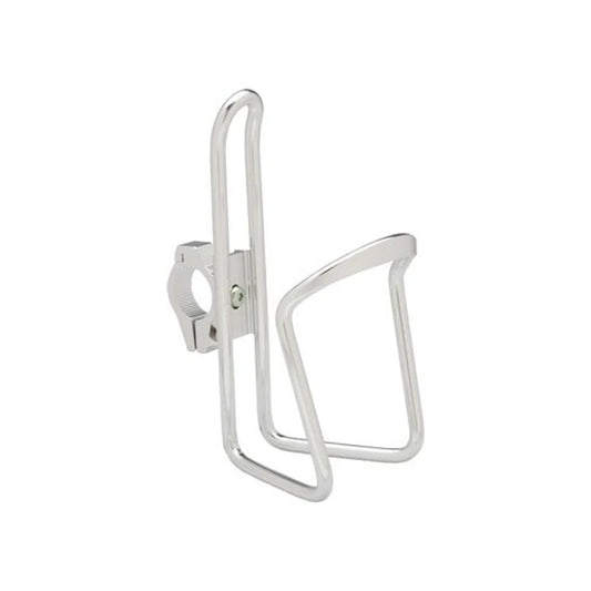 Dimension Water Bottle Cage with adjustable HB clamp: Silver (Water Bottle Cages) – studio product photo