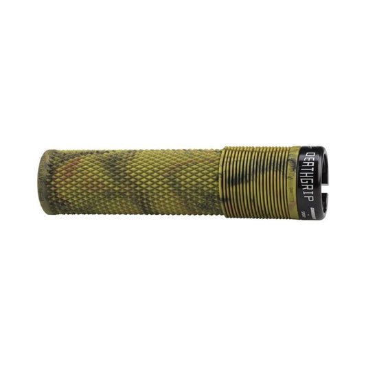 DMR DeathGrip Flangeless Grips - Thick, Lock-On, Camo (Bicycle Handlebar Grips) – detail angle