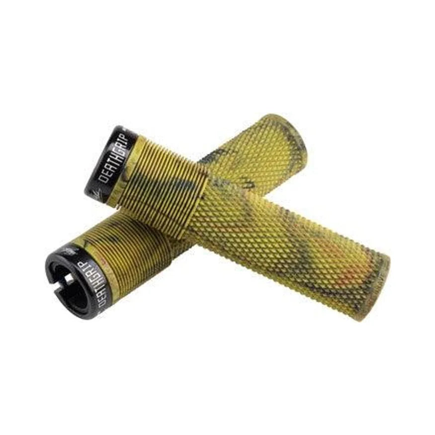 DMR DeathGrip Flangeless Grips - Thick, Lock-On, Camo (Bicycle Handlebar Grips) – studio photo