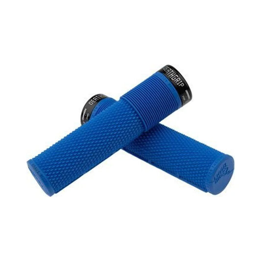 DMR DeathGrip Flangeless Grips - Thin, Lock-On, Royal Blue (Bicycle Handlebar Grips) – studio product photo