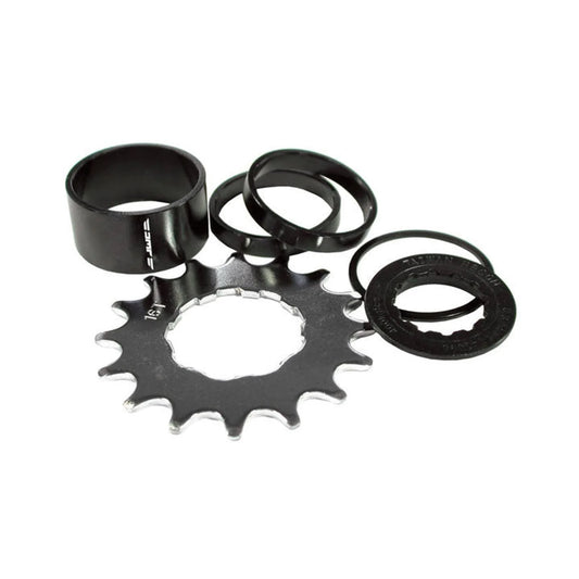 DMR Singlespeed Spacer Kit, 16t - Black (Bicycle Drivetrain Parts) – studio product photo