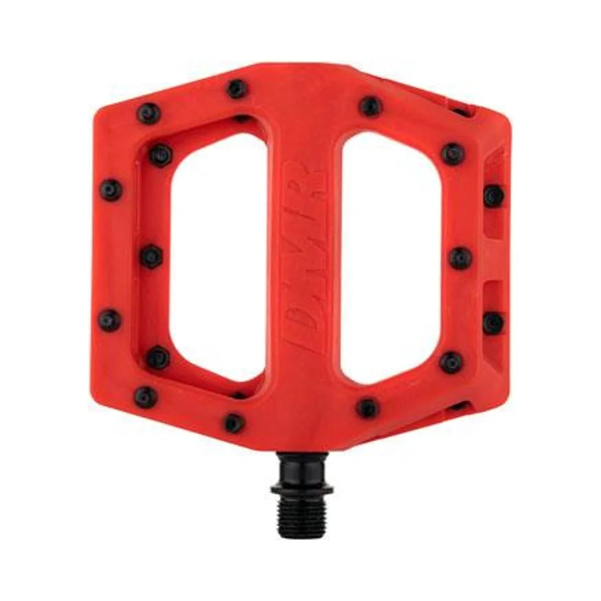 DMR V11 Pedals - Platform, Composite, 9/16", Red (Bicycle Pedals) – studio photo