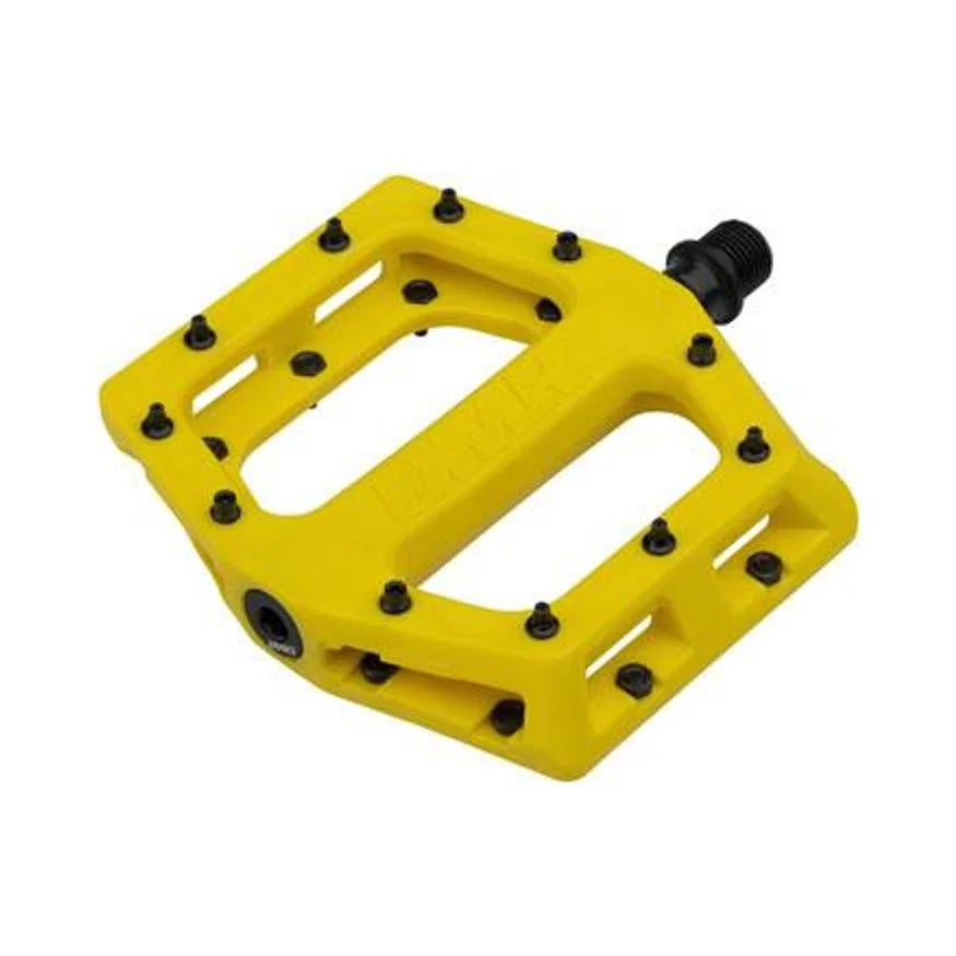 DMR V11 Pedals - Platform, Composite, 9/16", Yellow (Bicycle Pedals) – studio product photo