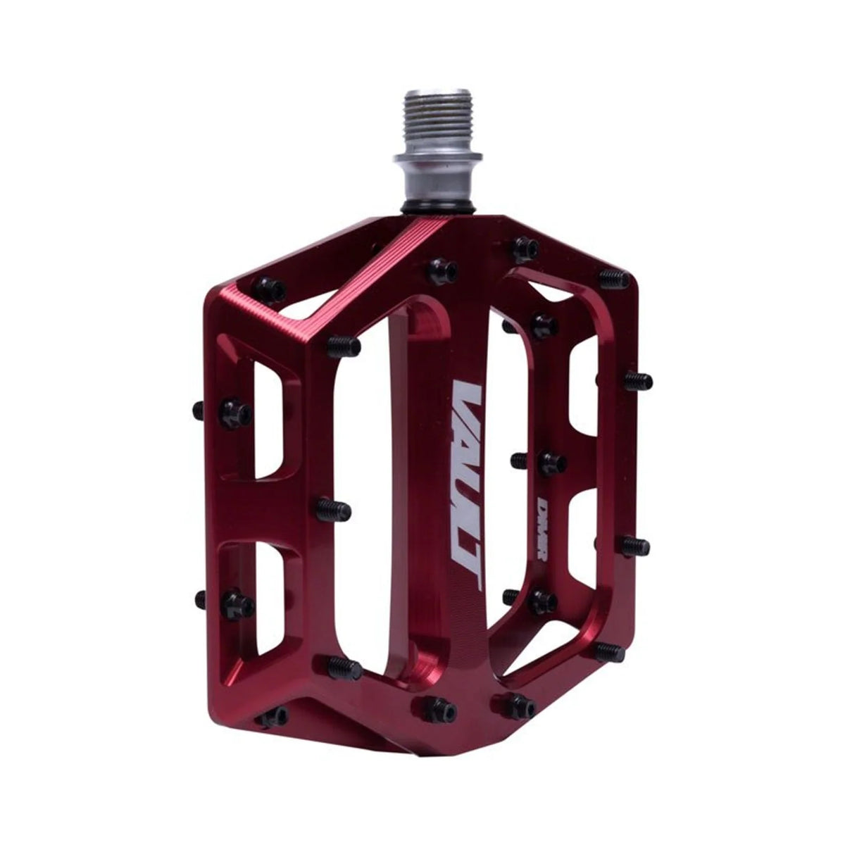 DMR Vault Pedals - Platform, Aluminum, 9/16", Deep Red (Bicycle Pedals) – front profile