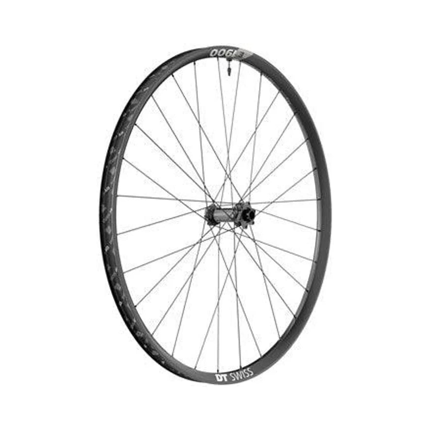 DT Swiss E 1900 Spline 30 Front Wheel - 27.5", 15 x 110mm, 6-Bolt, Black (Bicycle Wheels) – studio product photo