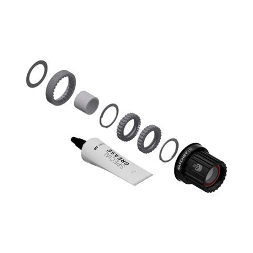 DT Swiss Ratchet LN Freehub Body Upgrade Kit - Shimano Micro Spline, Standard, Aluminum, Sealed Bearing, 36T – studio