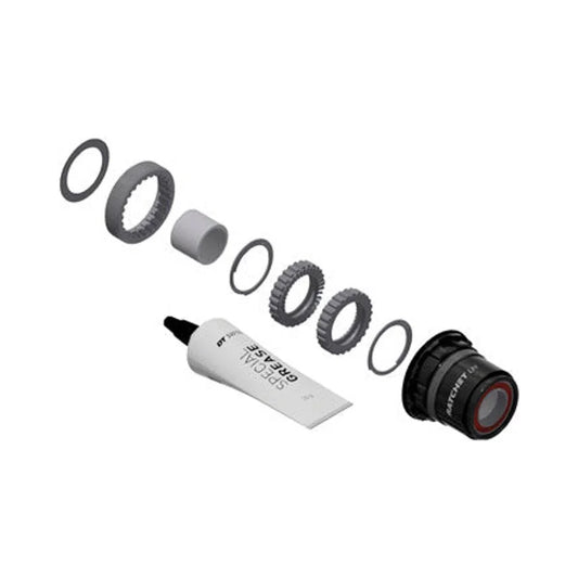 DT Swiss Ratchet LN Freehub Body Upgrade Kit - SRAM XD, Standard, Aluminum, Sealed Bearing, 36T – studio product photo