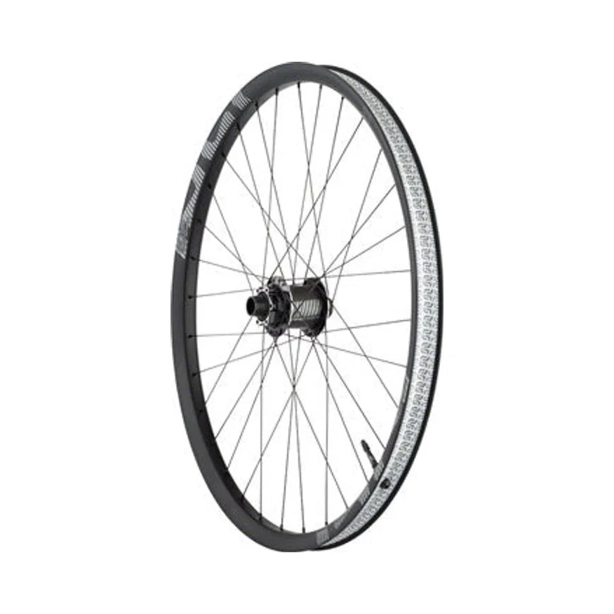 e*thirteen by The Hive LG1r 31mm Front Wheel - 27.5", 20 x 110mm Boost, 6-Bolt, Black (Bicycle Wheels) – studio product photo