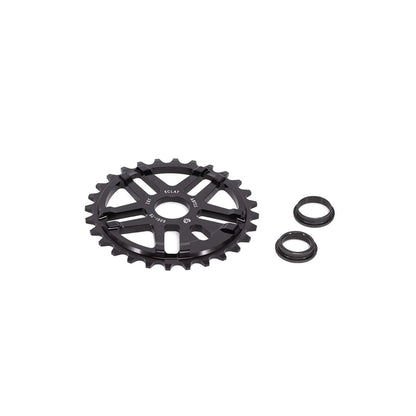 Eclat Abyss Sprocket - 28t, Black (Bicycle Chainrings) – detail angle