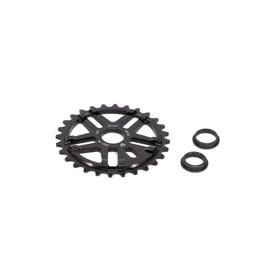Eclat Abyss Sprocket - 28t, Black (Bicycle Chainrings) – detail angle