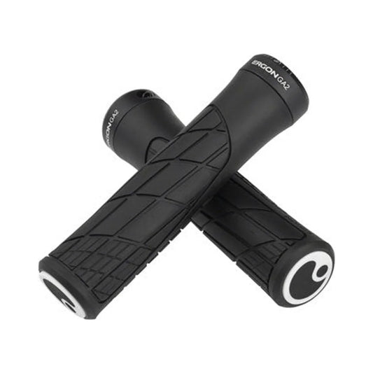 Ergon GA2 Grips - Black, Lock-On (Bicycle Handlebar Grips) – studio product photo