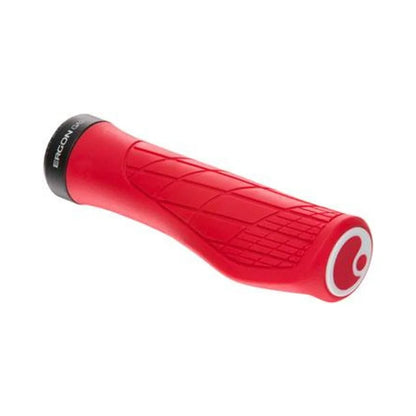 Ergon GA3 Grips - Risky Red, Lock-On, Small (Bicycle Handlebar Grips) – front profile