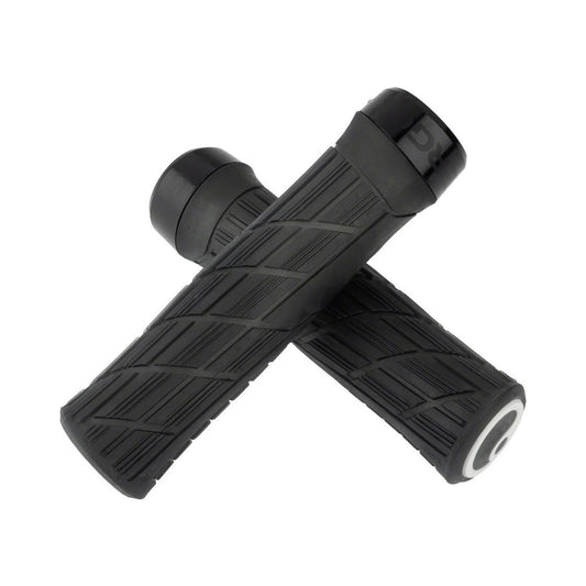 Ergon GE1 Evo Factory Grips - Frozen Stealth, Lock-On (Bicycle Handlebar Grips) – studio product photo