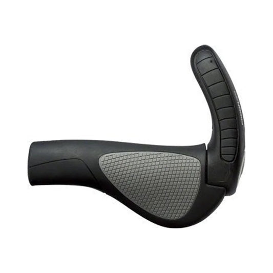 Ergon GP3 Grips - Black/Gray, Lock-On, Large (Bicycle Handlebar Grips) – studio product photo