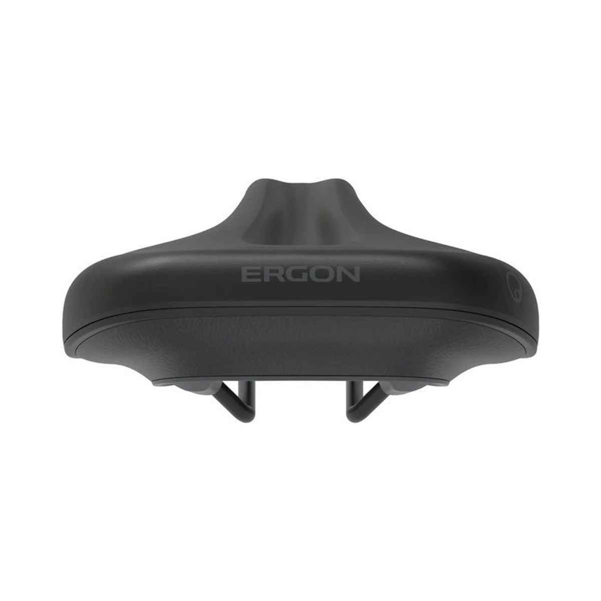 Ergon SC Core Prime Saddle - Black/Gray, Womens, Small/Medium (Bicycle Saddles) – close-up detail