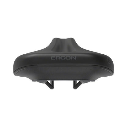 Ergon SC Core Prime Saddle - Black/Gray, Womens, Small/Medium (Bicycle Saddles) – close-up detail