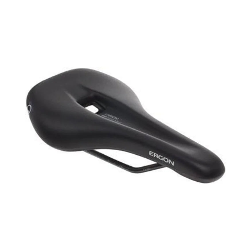 Ergon SM Sport Saddle - Chromoly, Black, Men's, Small/Medium (Bicycle Saddles) – front profile
