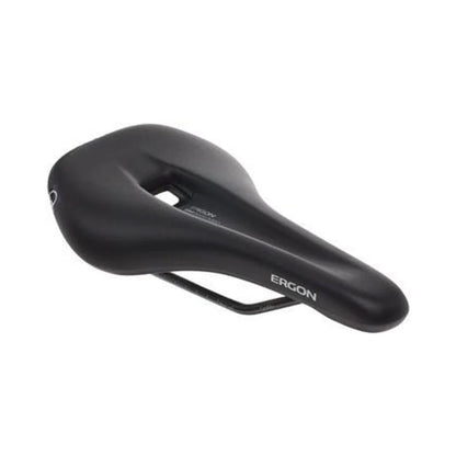 Ergon SM Sport Saddle - Chromoly, Black, Men's, Small/Medium (Bicycle Saddles) – front profile